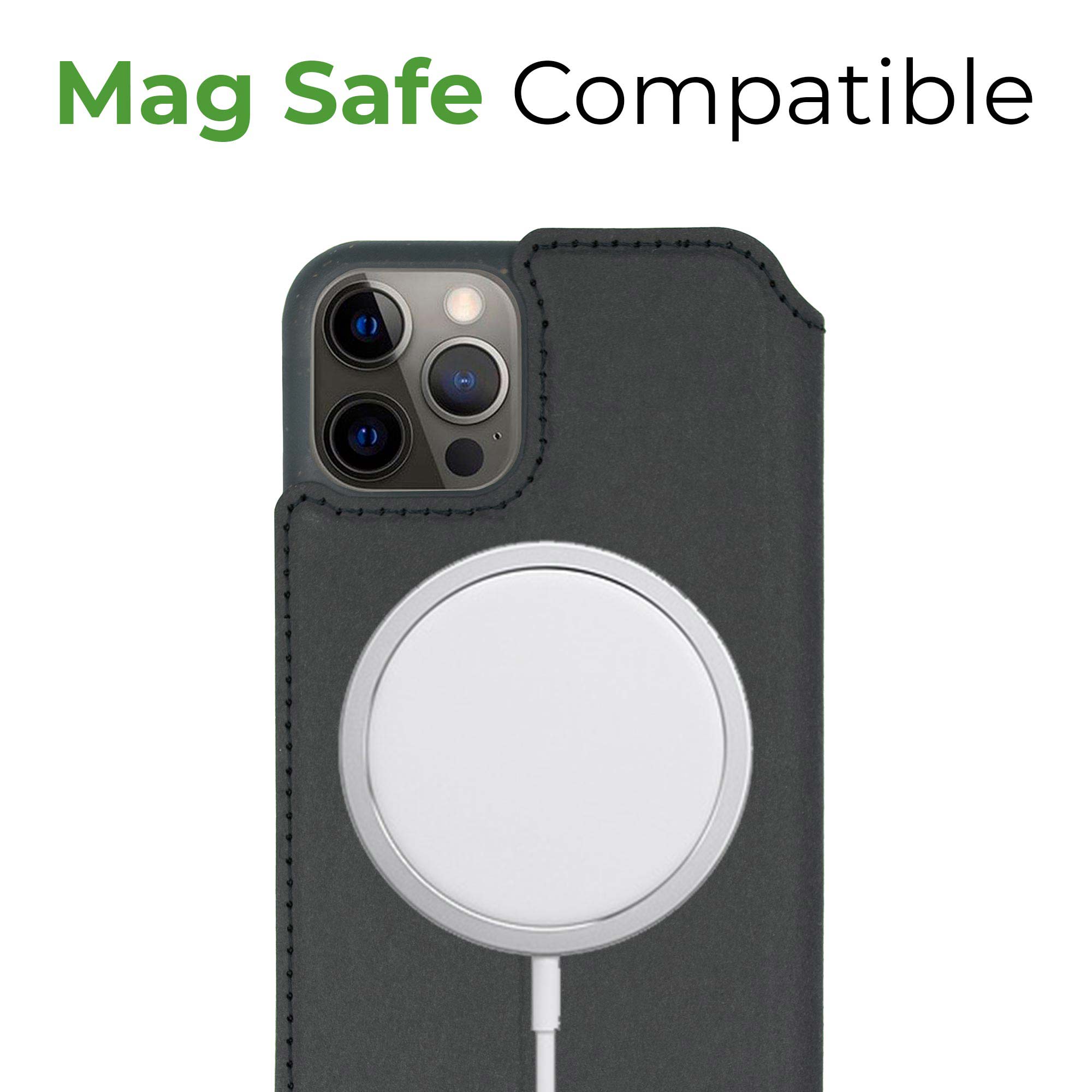 Biodegradable Flip Phone Case - Black-4
